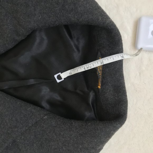 Vintage Alpacuna Overcoat Grey Wool 60's/70's - Picture 8 of 8